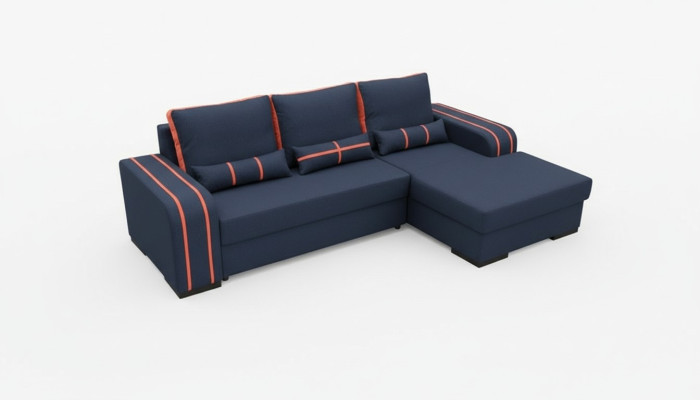 Sofa bed with bed function, bed box - Corner sofa couch, NEW design