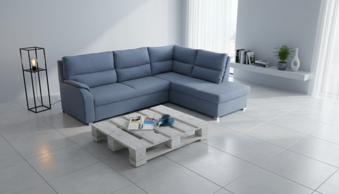Sofa Sleeper Sofa Designer Sofa with Bed Function + Bed Box Corner Sofa Couch - NEW!