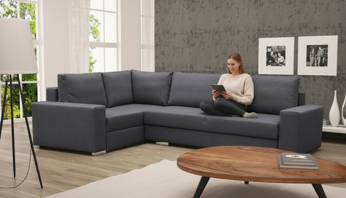 Sofa Sleeper Sofa Designer Sofa with Bed Function Bed Box Corner Sofa Couch / NEW