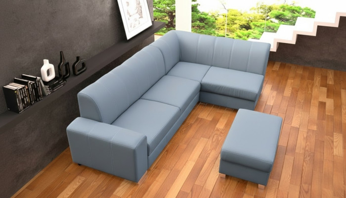 Sofa Bed Sofa Designer Sofa with Bed Function + Storage Compartment Corner Sofa Couch NEW