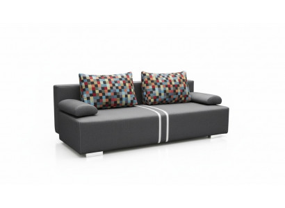 Sofa bed 3-seater with sleeping function, bed box, and fold-out couch - Designer sofa