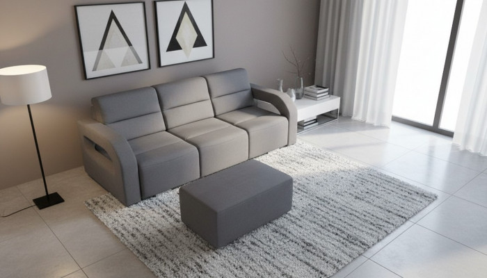 Sofa bed folding couch 3-seater with sleeping function + bed box couch sofa folding sofa