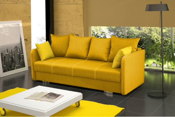 Sofa bed fold-out couch 3-seater sleeping function + storage box couch sofa fold-out sofa