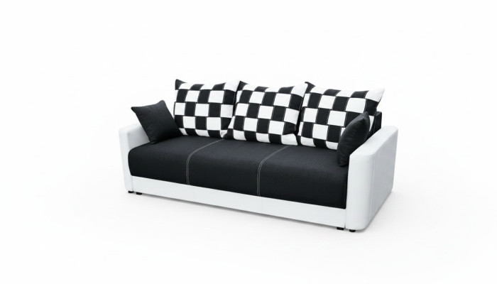 3-seater sofa bed with sleeping function and storage box - Comfortable folding sofa