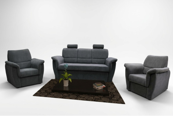 3+1+1 seater sofa set with bed function, storage box, upholstered suite, sofa couch new