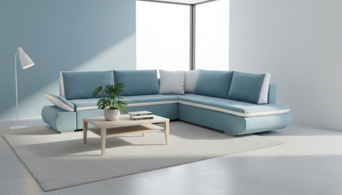 Sofa Sleeper Sofa Designer Sofa with Bed Function + Bed Box Corner Sofa Couch *NEW*