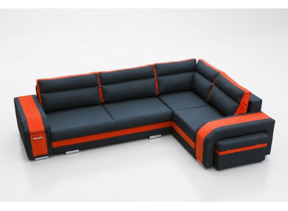 Sofa Sleeper Designer Sofa with Bed Function + Bed Box Corner Sofa Couch (New)