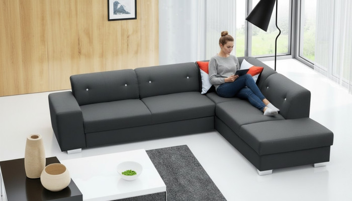 Sofa sleeper sofa designer sofa with bed function + storage bed corner sofa couch NEW