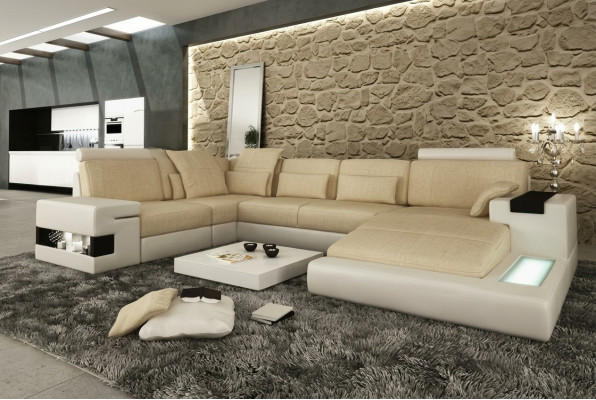 Corner sofa, sofa, couch, upholstery, U-shape, sectional, design couches, XXL, big