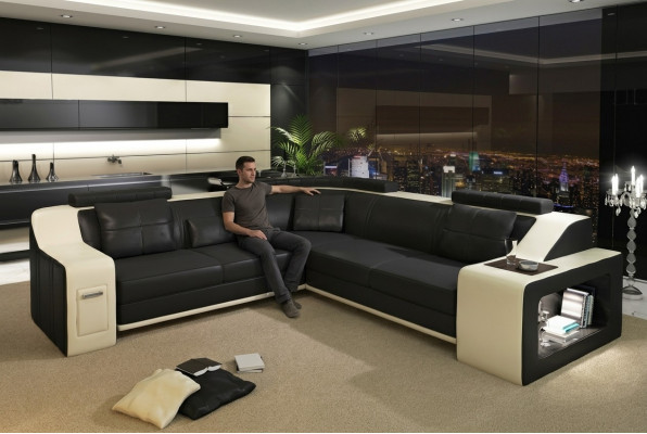 Stylish Living L-shaped Faux Leather Sofa for Ultimate Comfort
