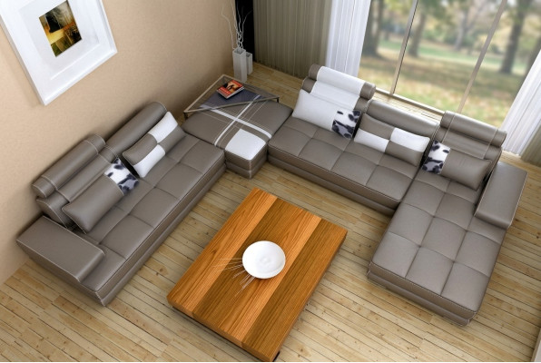 Elegant U-shaped designer corner sofa Perfect synthesis of style and comfort