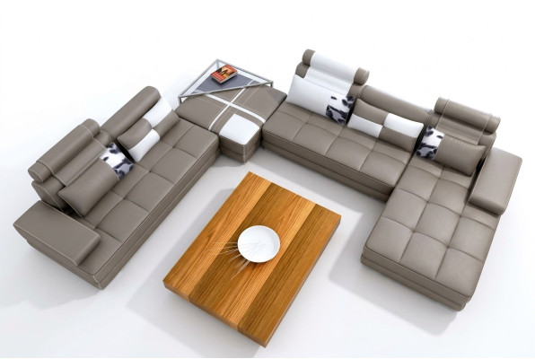 Elegant U-shaped designer corner sofa Perfect synthesis of style and comfort