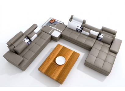 Elegant U-shaped designer corner sofa Perfect synthesis of style and comfort