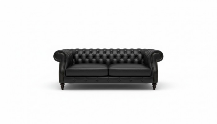 Upholstered Couch Sofa Classic Chesterfield New Leather Sofas 3 Seater CHARLYNEW