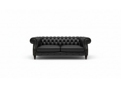 Upholstered Couch Sofa Classic Chesterfield New Leather Sofas 3 Seater CHARLYNEW