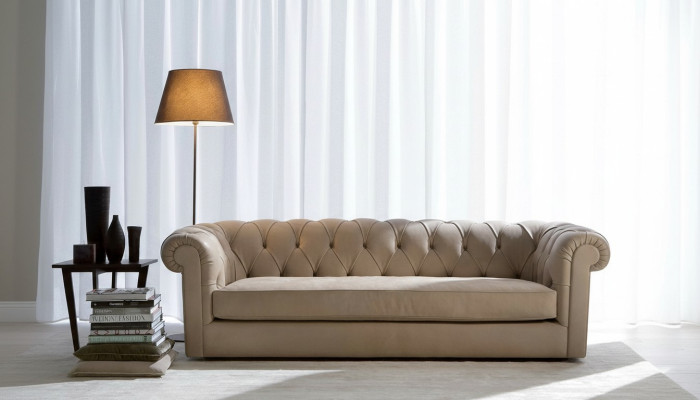Upholstered Sofa Set Couch Sofa Classic Chesterfield 3-Seater Sofas Washington