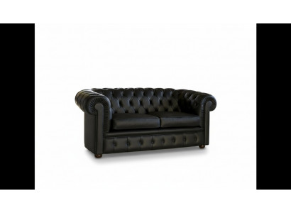 Chesterfield Sofa Couch Upholstery Sofas Classic 2-Seater Leather Seat Schaffhau