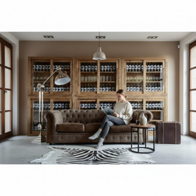 Sofa Set Upholstered Couch Sofa Classic Chesterfield 3-Seater Set New NAPOLI IV