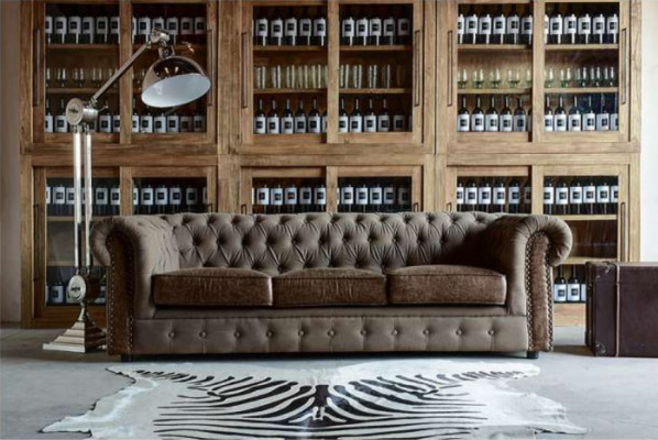 Sofa Set Upholstered Couch Sofa Classic Chesterfield 3-Seater Set New NAPOLI IV