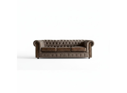 Sofa Set Upholstered Couch Sofa Classic Chesterfield 3-Seater Set New NAPOLI IV