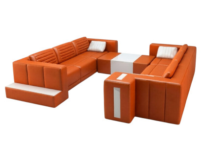 Modern elegant design living room sofas upholstery furniture U-shape for your home