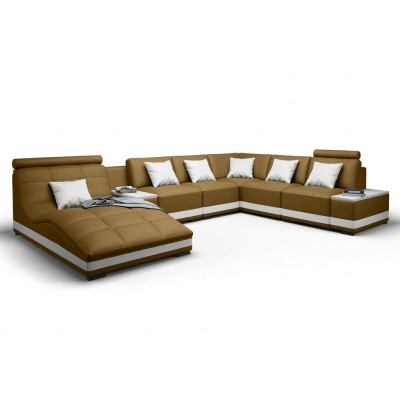 Designer sofa, corner sofa, living landscape, round sofa, leather sofa, couch, U-shaped sofa, NiddaA