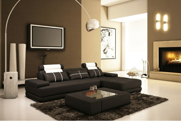 Leather sofa sectional sofa couch upholstery corner designer sofas couches new Paris white