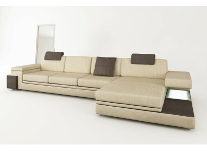 Design leather sofa couch upholstery living area set corner textile