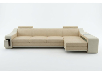 Design corner sofa, sofa couch, upholstery seat, corner suite, sofas, leather, textile, Themar BW