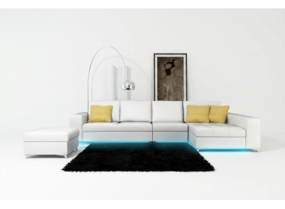 Leather sofa couch living landscape modern corner sofa corner suite design