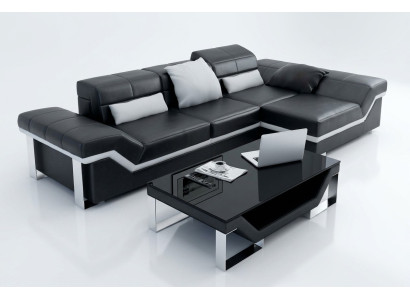 Leather sofa, sofa, couch, living area, corner sofa set, decor, modern design