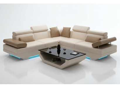 Leather sofa couch living area corner sofa set design modern sofa K5009B
