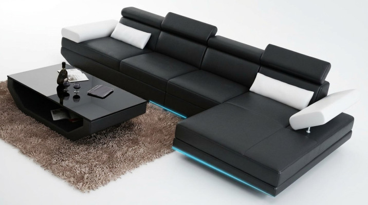 Leather sofa, sofa, couch, living landscape, corner sofa, modern suite, decor, design
