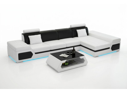 Leather sofa modern sofa couch living area corner sofa set decor design