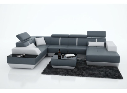 Leather sofa Couch Living Landscape Corner Sofa Set Design Modern Sofa K5015
