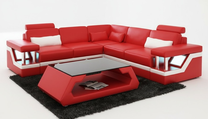 Leather sofa couch living landscape corner modern decor corner sofa design suite