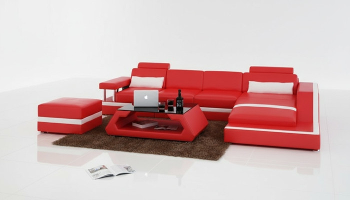 Leather Sofa Couch Living Landscape Modern Corner Decor Corner Sofa Design Suite