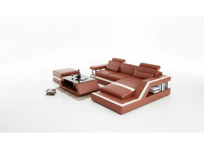 Leather sofa modern couch living landscape corner decor corner sofa design suite