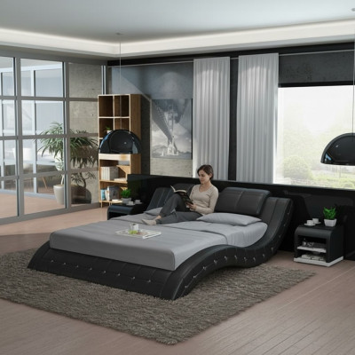 Luxury Leather Bed Design Upholstered Beds Double Matrimonial 140/160/180 LB8824