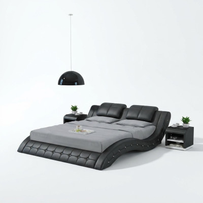 Luxury Leather Bed Design Upholstered Beds Double Matrimonial 140/160/180 LB8824