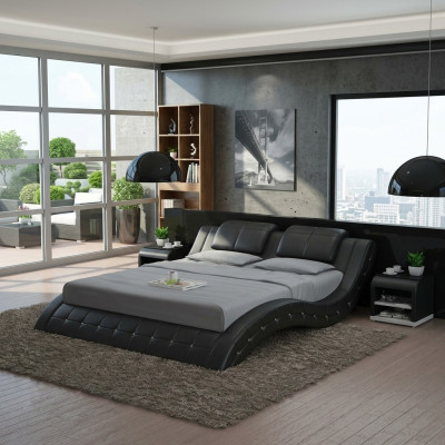 Luxury Leather Bed Design Upholstered Beds Double Matrimonial 140/160/180 LB8824B