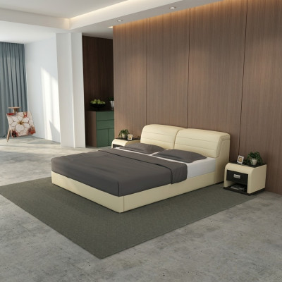 Leather Bed Design Upholstered Beds Luxury Double Modern Marital 140/160/180 LB8827
