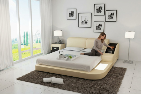 Waterbed Hotel Double Bed Beds Complete Leather Bed Upholstered Bed Water LB8815