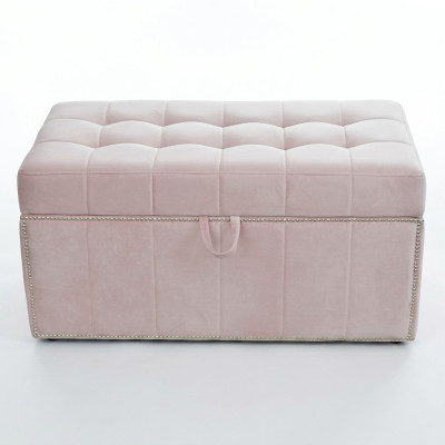 Stool Footstool Ottoman Seat Pouf Living Room Designer Trunk