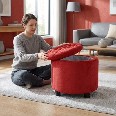 Stool Footstool Ottoman Pouf Living Room Designer Solano