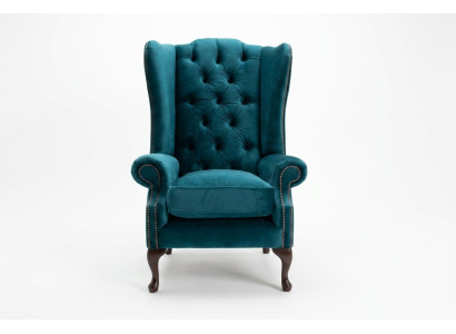 Wingback chair, armchair, TV design, upholstered sofa, couch, Chesterfield, textile, new 347