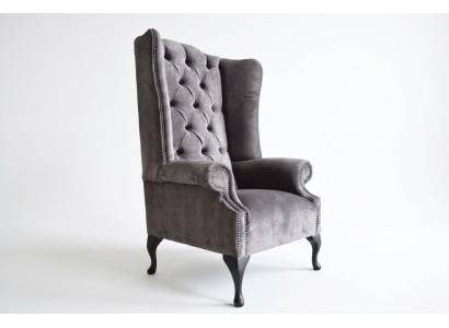 Wingback Armchair Armchair TV Design Upholster Sofa Couch Chesterfield Textile New 351