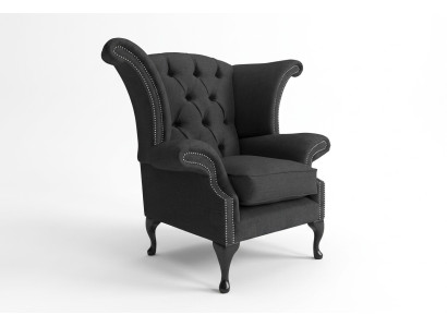 Wingback armchair armchair TV design upholstered sofa couch Chesterfield fabric new 353