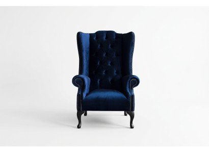 Wingback armchair armchair television design upholstery sofa couch Chesterfield textile new 355