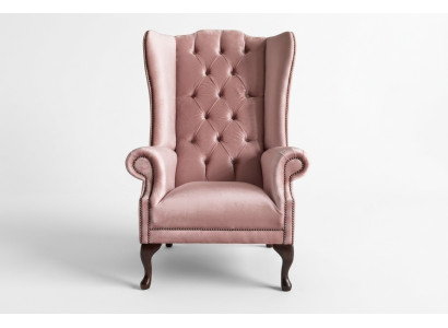 Wingback armchair armchair TV design upholstery sofa couch Chesterfield fabric new 356